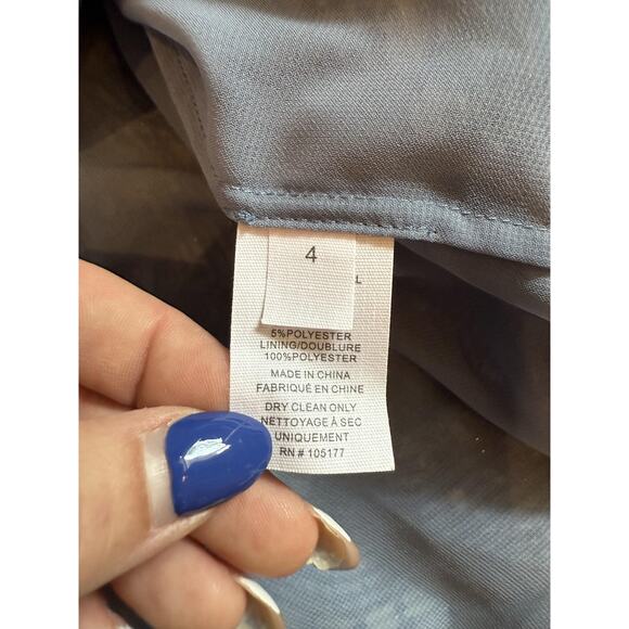 Ulla Johnson Dress Womens 4 Blue Floral Smocked Waist Ruffle Tassel Mini Boho - Picture 5 of 7